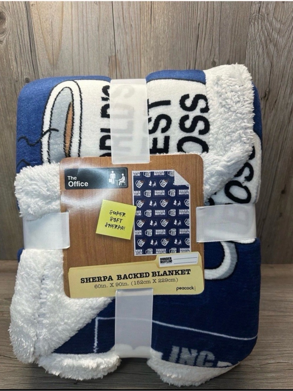 The Office World's Best Boss
Dunder Mifflin Blue Sherpa Back
Blanket 60×90